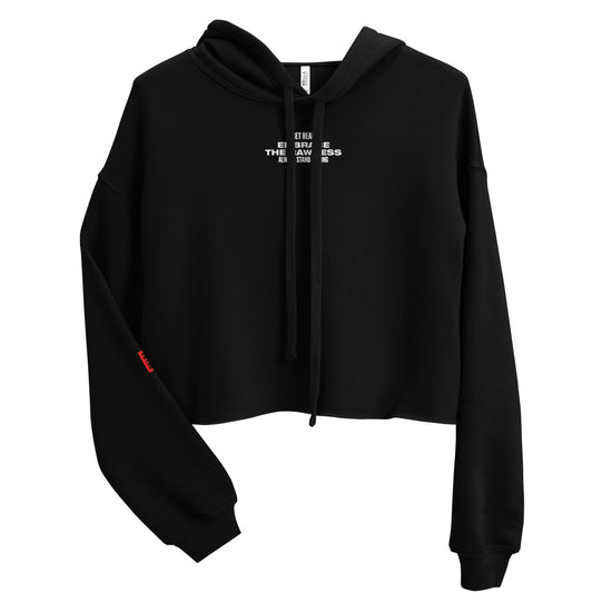 EMBRACE (THE) RAWNESS CROPPED HOODIE